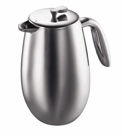 Bodum - Columbia Double Wall Coffee Maker - 8 Cup - Stainless Steel