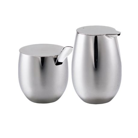Bodum Columbia Sugar And Creamer Set Stainless Steel Bodum Columbia Sugar And Creamer Set Stainless Steel