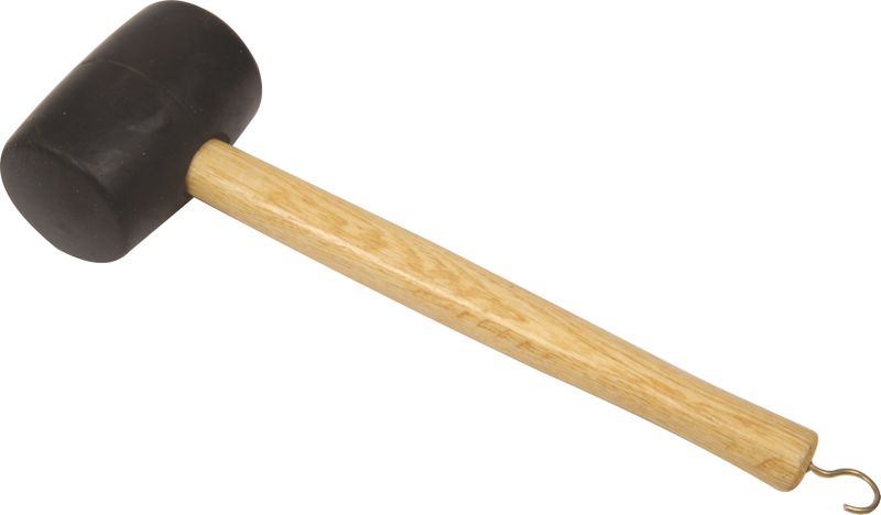Leisure Quip Camping Rubber Mallet with tent peg puller 450g