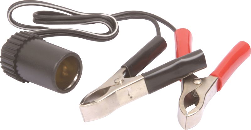 Moto Quip - Single 12V Female Cigerette Socket With Crocodile Clips