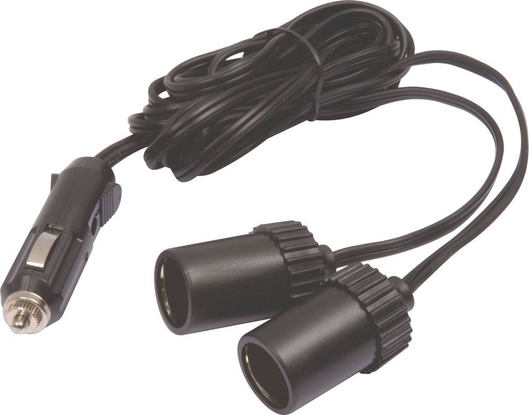 Moto-Quip - One Male To Two 12V Female Cigarette Sockets