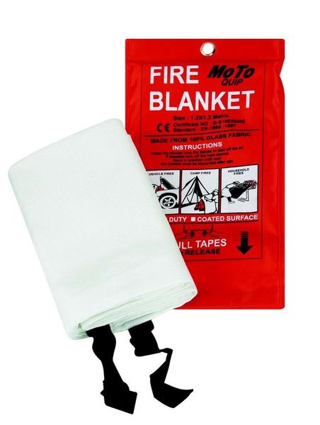 Moto Quip 1.2m x 1.2m Emergency Fire Blanket