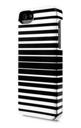 Incase Stripes Snap Case For iPhone 5 - Black &amp; White