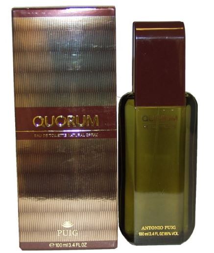 Puig Eau Quorum Silver Eau De Toilette Spray For Him - 100ml (Parallel Import)