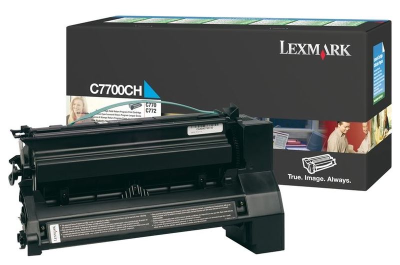 Lexmark C7700CH Return Program Laser Toner Cartridge - Cyan