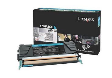 Lexmark X746A1CG Cyan Laser Toner Cartridge