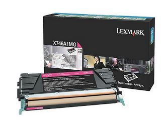 Lexmark X746A1MG Return Program Laser Toner Cartridge - Magenta