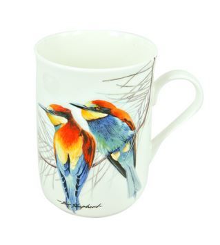 Maxwell &amp; Williams - 300ml Eric Shepherd European Bee Eater Decal Mug - White