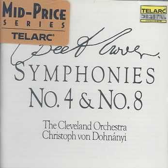 Cleveland Orchestra - Symphony Nos. 4&amp;8 (CD)