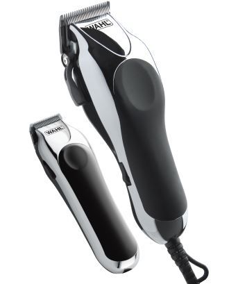 Wahl Deluxe Chrome Pro Hair Clipper - Black &amp; Chrome