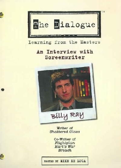 Dialogue 5: An Interview With Screenwriter Billy Ray - (Region 1 Import DVD)