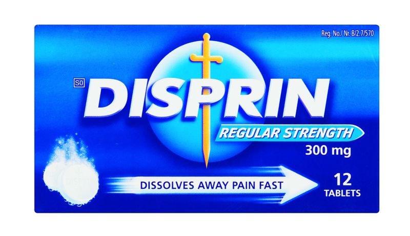 Disprin Regular Strength 300mg Tablets - 12