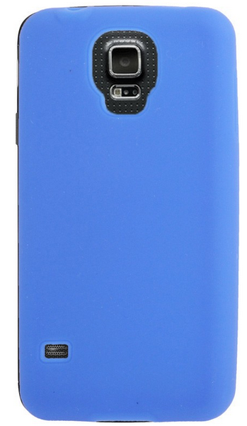 Tuff-Luv Silicone Gel Skin Case Cover for Samsung Galaxy S5 - Blue