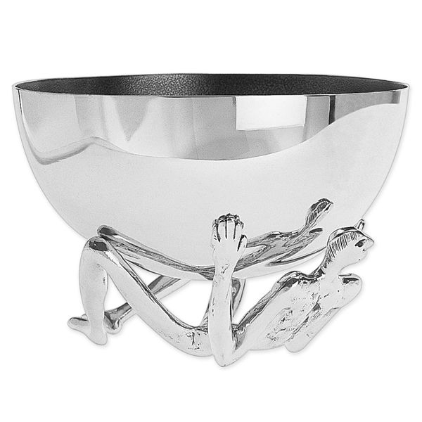 Carrol Boyes - Salad Bowl - Man Base and Silver Bowl