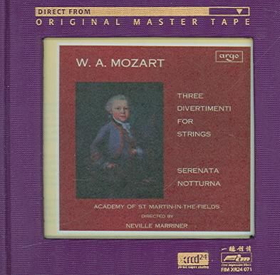 Mozart:Three Divertimenti for Strings - (Import CD)