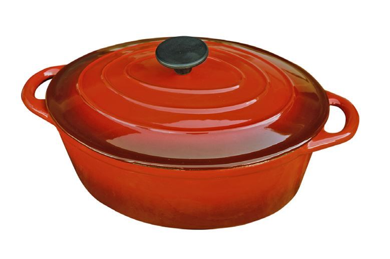 LK's - Oval Casserole - Red - 6 Litre