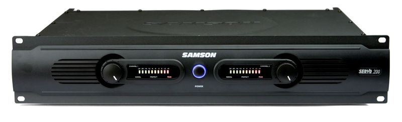 Samson Audio SERVO 200 Stereo Power Amplifier - 200 Watt Black