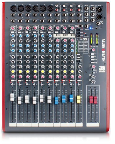 Allen &amp; Heath ZED-12FX Live Studio Mixer with USB Interface &amp; FX - Black