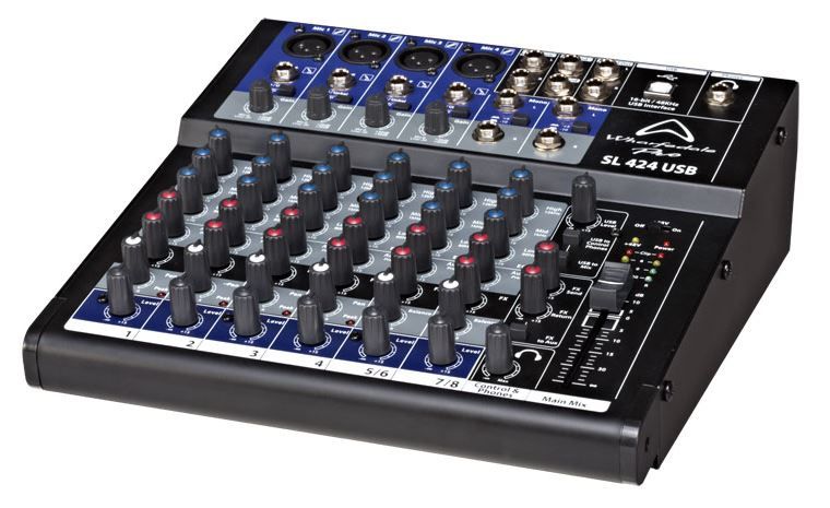 Wharfedale SL824USB 4-Mic Mixer with FX - Black
