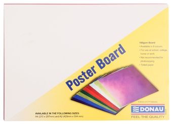 Donau Project Board A4 - Bright Assorted Colours (Pack of 100)