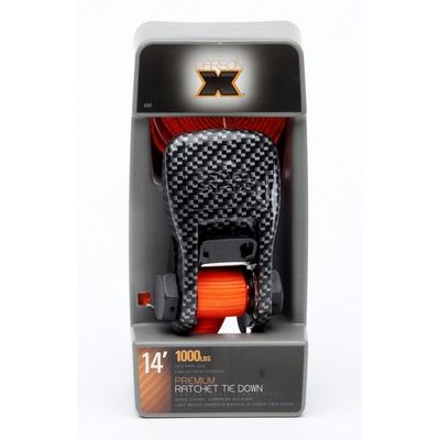 SmartStraps - 4.2m CarbonX Ratchet Tie Down - Orange - 1 Pack