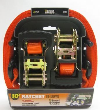 SmartStraps - 3m Padded Ratchet - Orange - 2 Pack