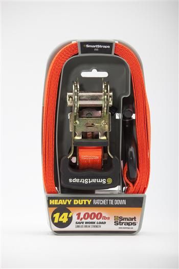 SmartStraps - 4m Padded Ratchet - Orange - 1 Pack