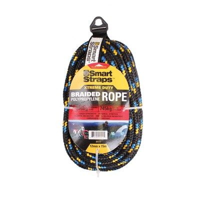 Smart Straps - 12mm x 15m Polypropylene Saxon Rope