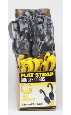 SmartStraps - Flatstrap Bungee Cords - Yellow - Set of 2
