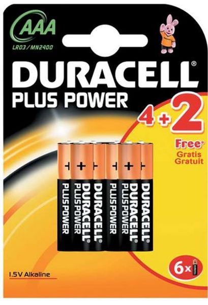 Duracell Plus Power AAA Alkaline Batteries