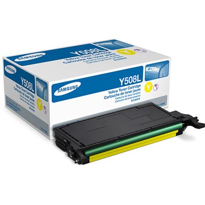 Samsung CLT-Y508L Yellow Laser Toner Cartridge