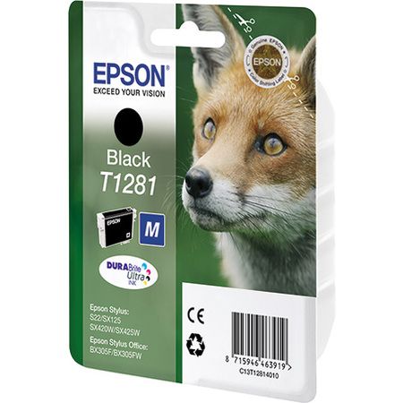 Epson Singlepack Black T1281 DURABrite Ultra Ink