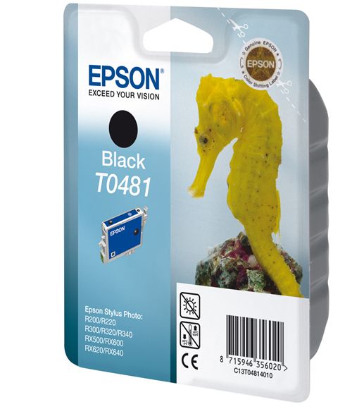 Epson T0481 Black Ink Cartridge (Sea Horse)