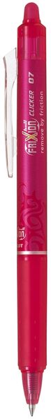 Pilot Frixion Ball Clicker 0.7mm Erasable Pen - Pink