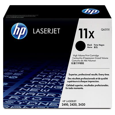 HP 11X High Yield Black LaserJet Toner Cartridge