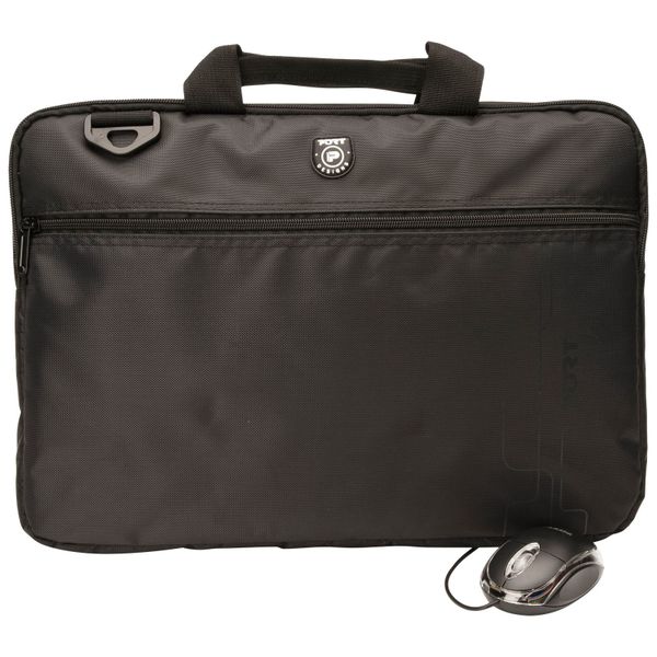 Port Liberty 15.6" Laptop Top Loading BUNDLE Case + USB mouse