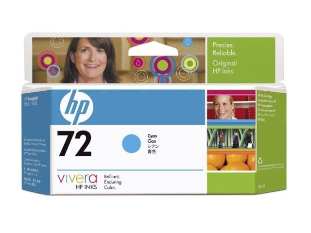 HP # 72 130ml Cyan Ink Cartridge