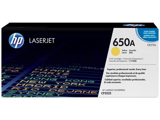 HP 650A Yellow Contract LaserJet Toner Cartridge