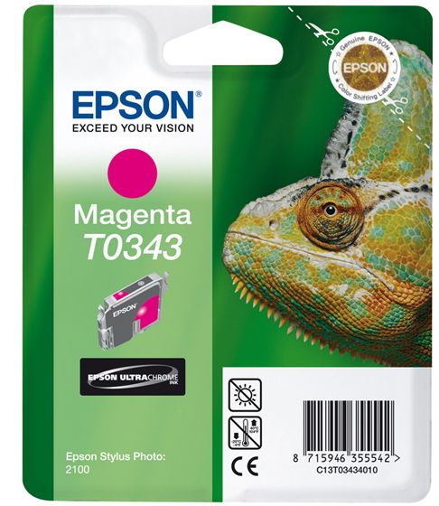 Epson Singlepack Magenta T0343 Ultra Chrome