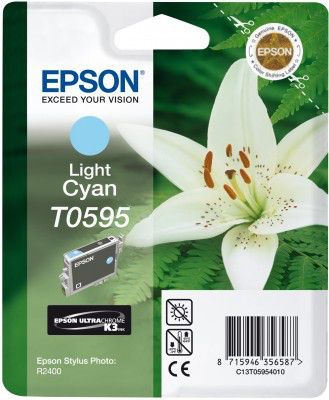 Epson Singlepack Light Cyan T0595 Ultra Chrome K3