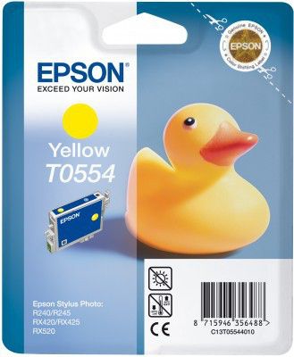 Original Epson T0554 Yellow Ink Cartridge