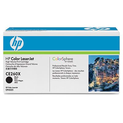 HP Color LaserJet CE260X Black Print Cartridge