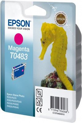 Epson T0483 Magenta Ink Cartridge (Sea Horse)