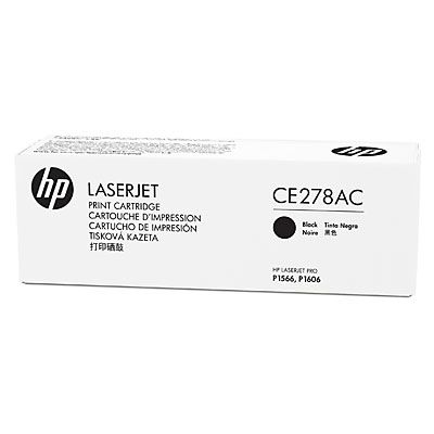 HP CE278AC Black Contract Original LaserJet Toner Cartridge with Smart Printing Technology