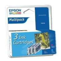 EPSON - Ink - T048C - Multipack (C,M,B) - SEAHORSE - Stylus Photo R200 / R220 / R300 / R320 / R340 / RX500 / RX600 / RX620 / RX640