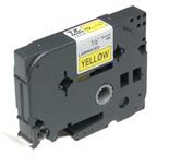 BROTHER TAPES LAMINATED 8M X 24MM BLACK ON YELLOW