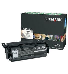 Lexmark T650A11E Black Laser Toner Cartridge