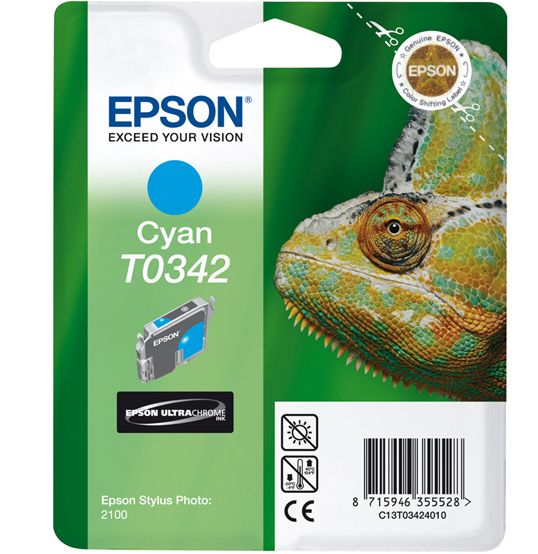 EPSON - Ink - T0342 - Cyan - CAMELEON - Stylus Photo 2100 / 2200