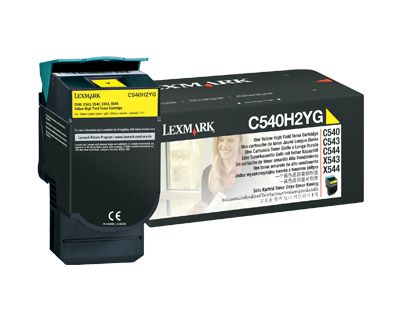 LEXMARK C54X / X54X Yellow High Yield Toner Cartridge - 2 000 pgs