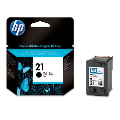 HP # 21 Black Ink Cartridge Blister Pack
